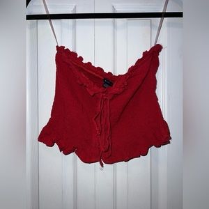 American Eagle Red Tube Top